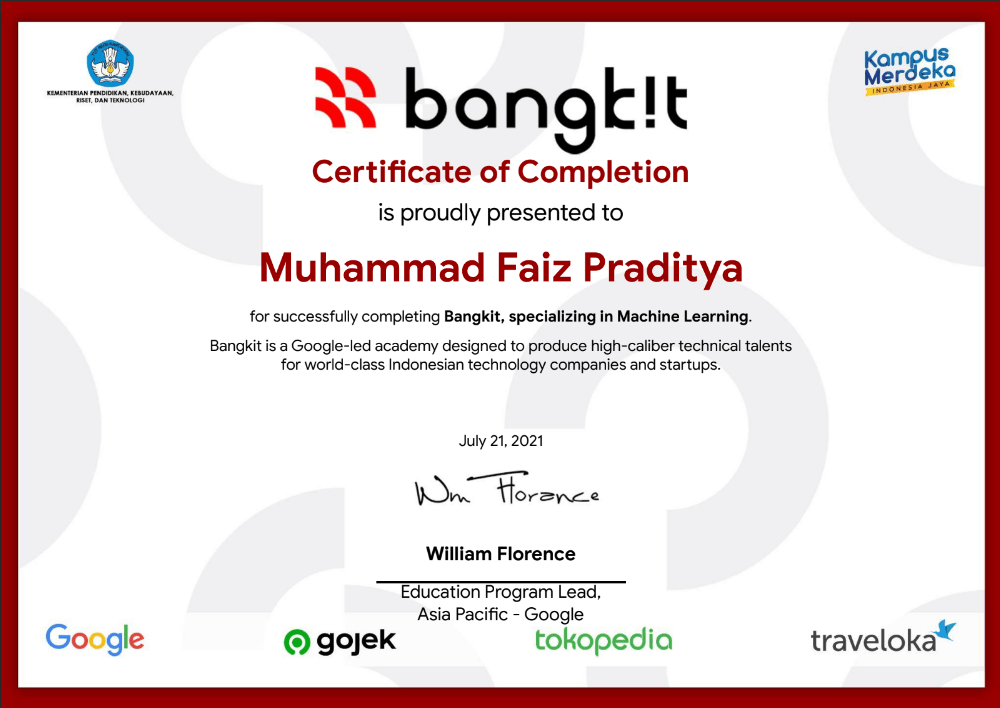 My certificate